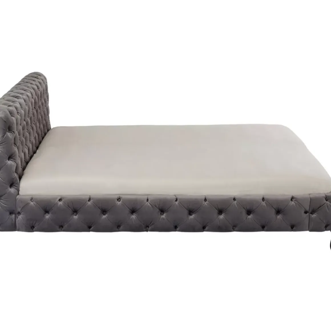 New Bett Desire Velvet Silbergrau 180X200 Cm Betten