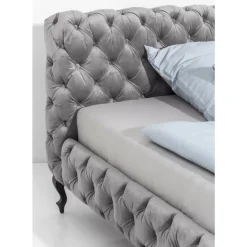 New Bett Desire Velvet Silbergrau 180X200 Cm Betten