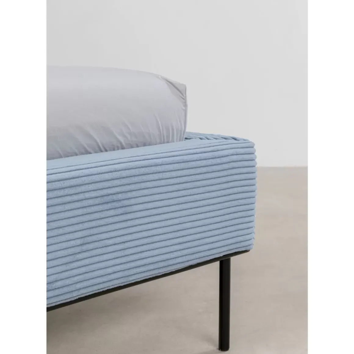 Online Bett East Side Cord Blau 180X200Cm Betten