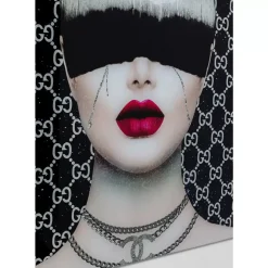 Bild Glas Fashion Haircut 80X80 Bilder