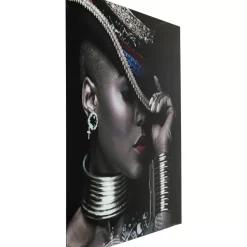 New Bild Glas Foxy Lady 120X120Cm Bilder