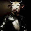 Online Bild Glas Knight Cow 120X120 Bilder