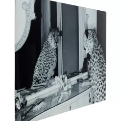 Best Bild Glas Metallic Gepard 100X150 Bilder