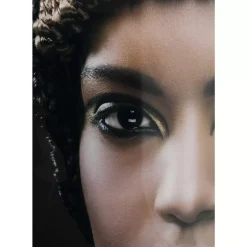 Best Bild Glas Royal Headdress Face 150X100Cm Bilder