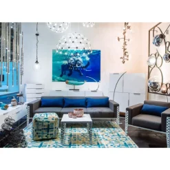 Online Bild Glas Swimming Elephant 180X120Cm Bilder