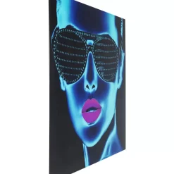 Sale Bild Glas Tough Girl 120X120Cm Bilder
