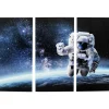 Online Bild Glas Triptychon Man In Space 160X240 Bilder