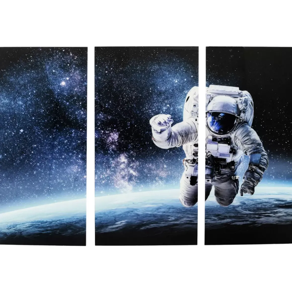 Online Bild Glas Triptychon Man In Space 160X240 Bilder