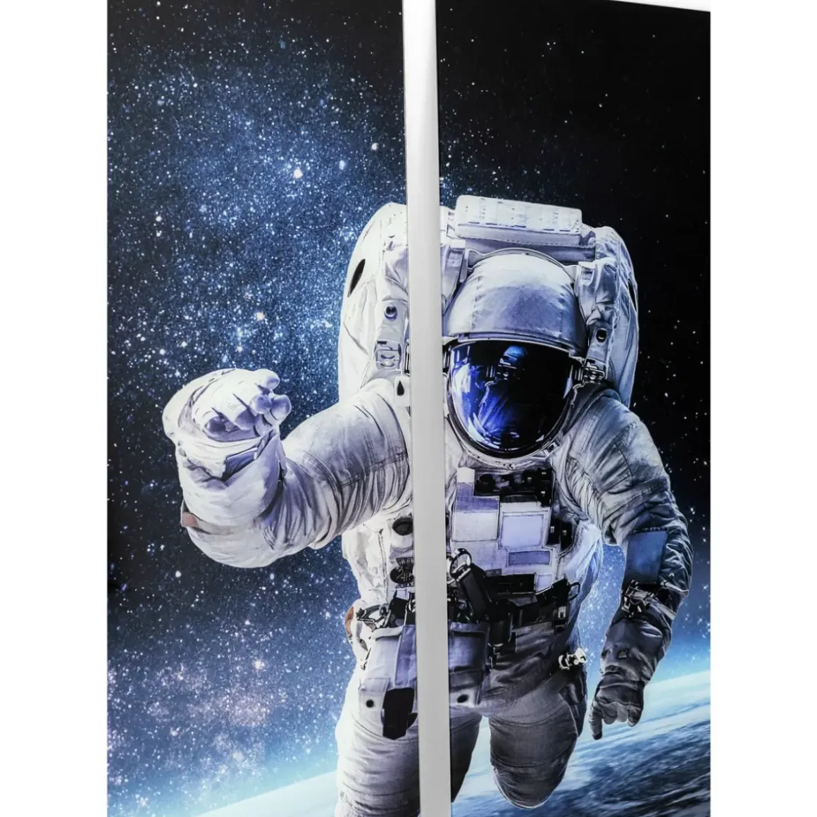 Online Bild Glas Triptychon Man In Space 160X240 Bilder