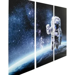 Online Bild Glas Triptychon Man In Space 160X240 Bilder