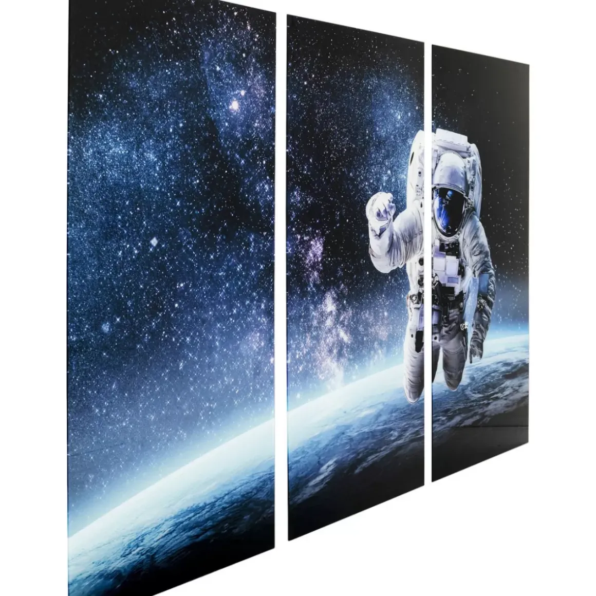 Online Bild Glas Triptychon Man In Space 160X240 Bilder
