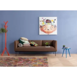 New Bild Touched Boy With Butterflies 100X100Cm Bilder