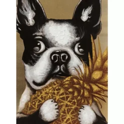 Online Bild Touched Dog With Pineapple 80X80Cm Bilder