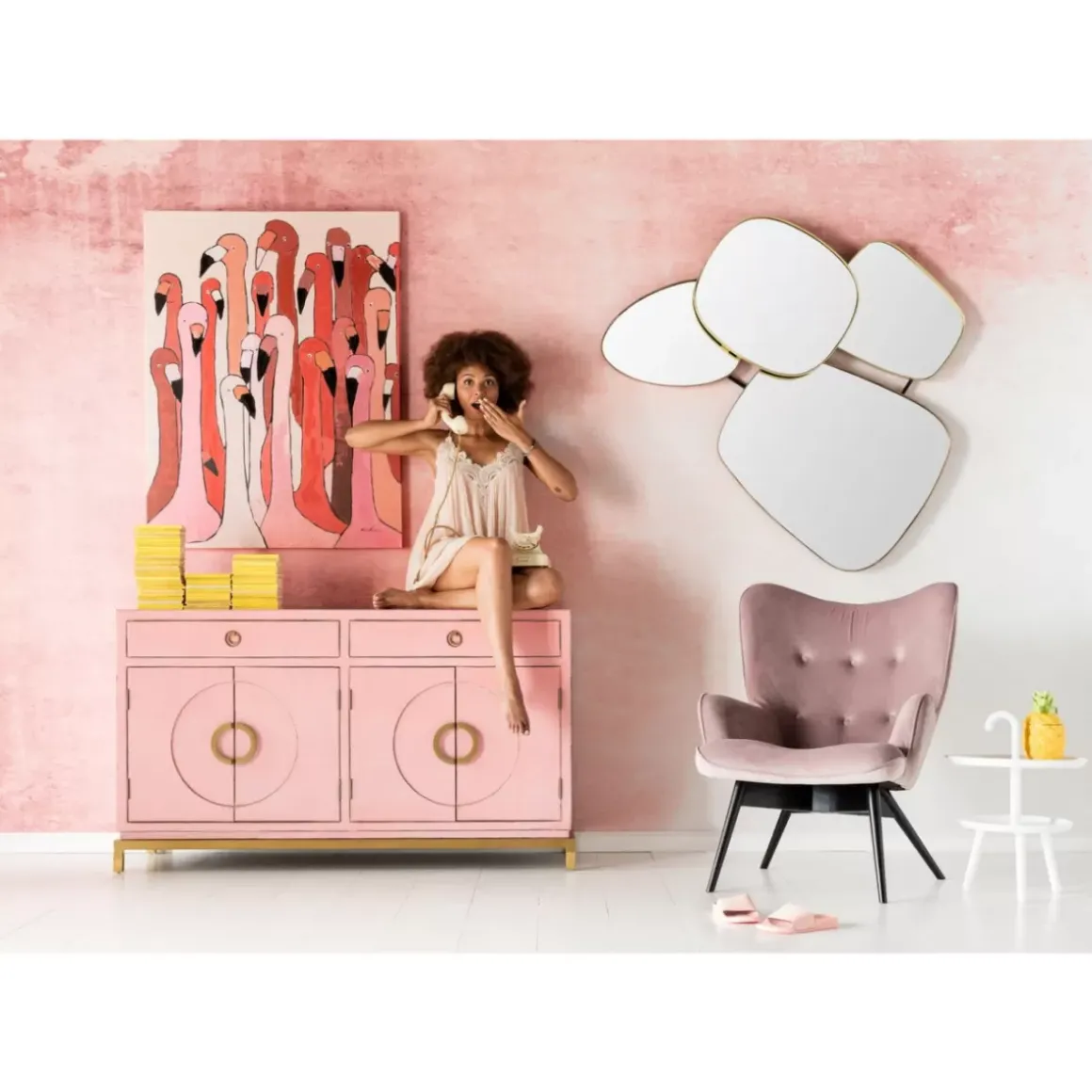 New Bild Touched Flamingo Meeting 120X90Cm Bilder