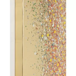 Outlet Bild Touched Flower Boat Gold Rot 120X160Cm Bilder