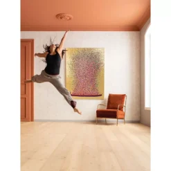 Outlet Bild Touched Flower Boat Gold Pink 160X120Cm Bilder