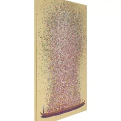 Online Bild Touched Flower Boat Gold Pink 100X80Cm Bilder
