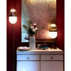 Online Bild Touched Flower Boat Gold Pink 100X80Cm Bilder