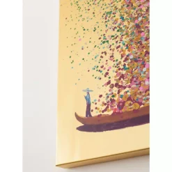 Online Bild Touched Flower Boat Gold Pink 100X80Cm Bilder