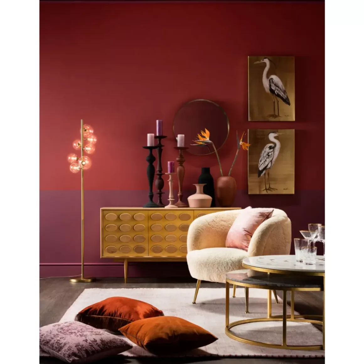 Outlet Bild Touched Heron Left 70X50Cm Bilder