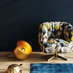 New Bodenleuchte Apollon Smooth Gold O35Cm Steh & Bodenleuchten