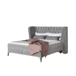 New Boxspringbett Benito Moon Grau 180X200Cm Betten