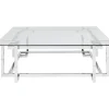 New Couchtisch Clara Silber 120X120Cm Tische