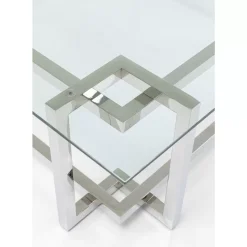 New Couchtisch Clara Silber 120X120Cm Tische