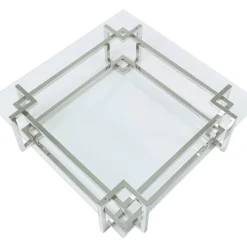 New Couchtisch Clara Silber 120X120Cm Tische