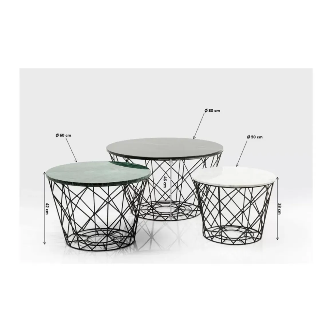 Outlet Couchtisch East Coast Rund (3/Set) Tische