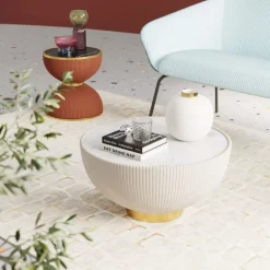 Sale Couchtisch Endless Vegas Weis O71Cm Tische