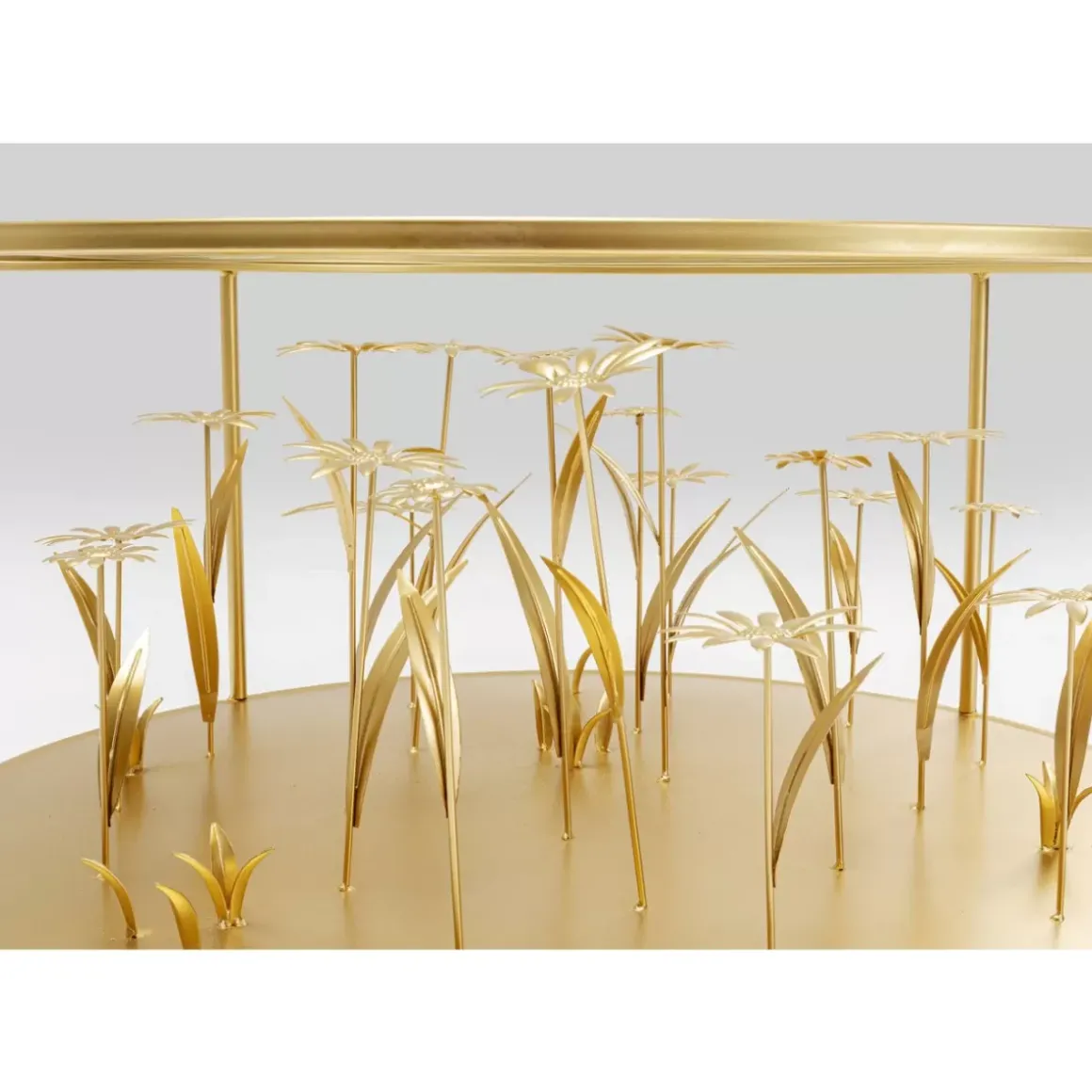 Outlet Couchtisch Flower Meadow Gold O80 Tische