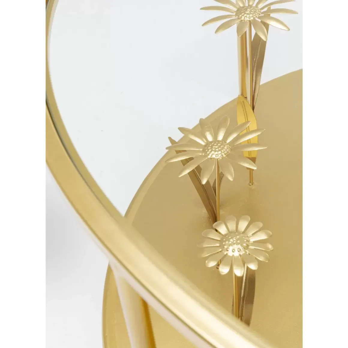 Outlet Couchtisch Flower Meadow Gold O80 Tische