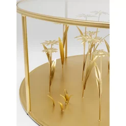 Outlet Couchtisch Flower Meadow Gold O80 Tische