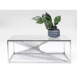 Sale Couchtisch Laser Silber Klarglas 120X60 Tische
