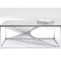 Sale Couchtisch Laser Silber Klarglas 120X60 Tische