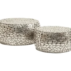 New Couchtisch Pebbles Deluxe Silber (2/Set) Tische