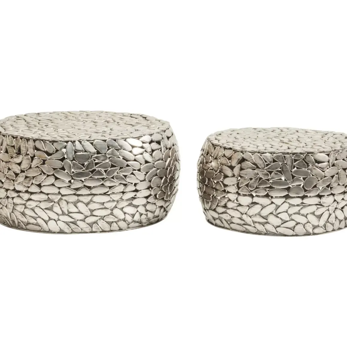 New Couchtisch Pebbles Deluxe Silber (2/Set) Tische
