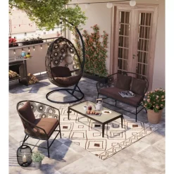 Online Couchtisch Tiki Schwarz Outdoormöbel