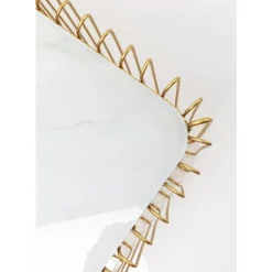 Online Couchtisch Wire Glas Marble Weis 145X70Cm Tische