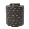 Online Deckelvase Leoparden Vasen