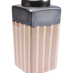 Online Deko Dose Mocca Stripes 30Cm Deko & Geschenkartikel