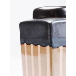 Online Deko Dose Mocca Stripes 30Cm Deko & Geschenkartikel