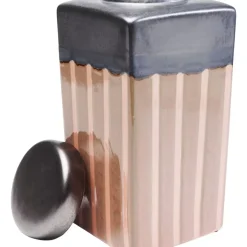 Online Deko Dose Mocca Stripes 30Cm Deko & Geschenkartikel