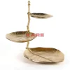 Online Deko Etagere Leaf Gold Geschirr & Tischaccessoires