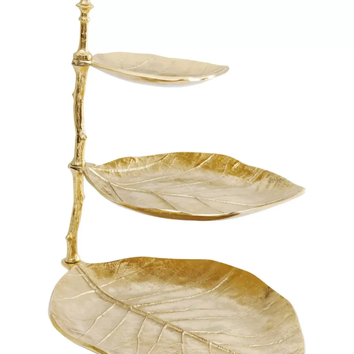 Online Deko Etagere Leaf Gold Geschirr & Tischaccessoires