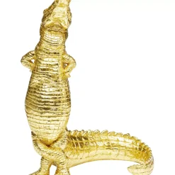 Online Deko Figur Alligator Gold 39Cm Deko & Geschenkartikel