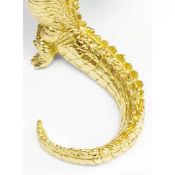 Online Deko Figur Alligator Gold 39Cm Deko & Geschenkartikel