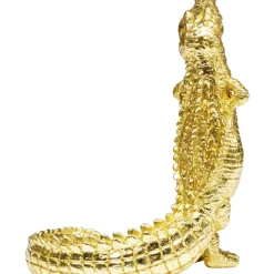 Online Deko Figur Alligator Gold 39Cm Deko & Geschenkartikel