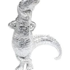 Outlet Deko Figur Alligator Silber 39Cm Deko & Geschenkartikel